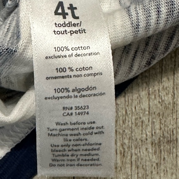 Boys Carters Toddler 4T Polo Shirt Top Stripes Blue Neon Orange Short Sleeve NWT - Picture 7 of 7